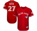 Toronto Blue Jays #27 Vladimir Guerrero Jr. Scarlet Alternate Flex Base Authentic Collection Alternate Baseball Jersey