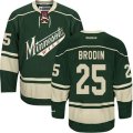 Minnesota Wild #25 Jonas Brodin Premier Green Third NHL Jersey