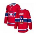 Montreal Canadiens #8 Ben Chiarot Authentic Red USA Flag Fashion Hockey Jersey