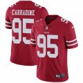 San Francisco 49ers #95 Tank Carradine Red Team Color Vapor Untouchable Limited Player NFL Jersey