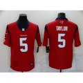 Houston Texans #5 Tyrod Taylor Nike Red Limited Jersey