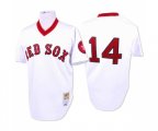 1975 Boston Red Sox #14 Jim Rice Authentic White Throwback Baseball Jersey