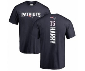 New England Patriots #15 N\'Keal Harry Navy Blue Backer T-Shirt