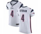 New England Patriots #4 Jarrett Stidham White Vapor Untouchable Elite Player Football Jersey