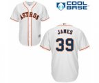 Houston Astros Josh James Replica White Home Cool Base Baseball Player Jersey