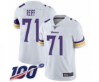 Minnesota Vikings #71 Riley Reiff White Vapor Untouchable Limited Player 100th Season Football Jersey
