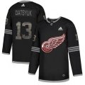 Detroit Red Wings #13 Pavel Datsyuk Black Authentic Classic Stitched NHL Jersey