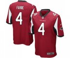 Atlanta Falcons #4 Brett Favre Game Red Team Color Football Jersey