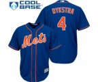 New York Mets #4 Lenny Dykstra Replica Royal Blue Alternate Home Cool Base Baseball Jersey
