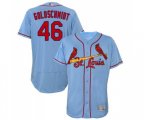 St. Louis Cardinals #46 Paul Goldschmidt Light Blue Alternate Flex Base Authentic Collection Baseball Jersey