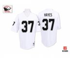 Oakland Raiders #37 Lester Hayes White Authentic Football Throwback Jersey