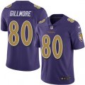 Baltimore Ravens #80 Crockett Gillmore Limited Purple Rush Vapor Untouchable NFL Jersey