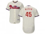Philadelphia Phillies #45 Tug McGraw Cream Flexbase Authentic Collection Stitched MLB Jersey
