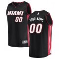 Miami Heat Fanatics Branded Black Fast Break Custom Replica Jersey - Icon Edition