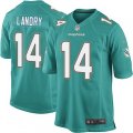 Miami Dolphins #14 Jarvis Landry Game Aqua Green Team Color NFL Jersey