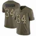 Indianapolis Colts #34 Josh Ferguson Limited Olive Camo 2017 Salute to Service NFL Jersey