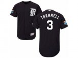 Detroit Tigers #3 Alan Trammell Navy Blue Flexbase Authentic Collection MLB Jersey