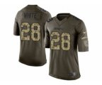 New England Patriots #28 james white army green[nike Limited Salute To Service]
