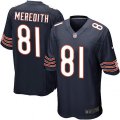 Chicago Bears #81 Cameron Meredith Game Navy Blue Team Color NFL Jersey