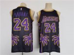 Los Angeles Lakers #24 Kobe Bryant Black Throwback basketball Jersey