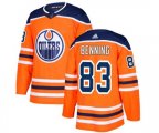 Edmonton Oilers #83 Matt Benning Premier Orange Home NHL Jersey