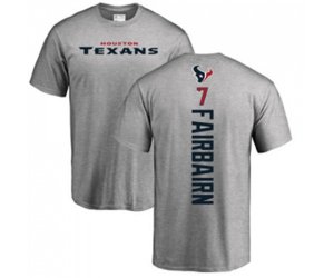 Houston Texans #7 Ka\'imi Fairbairn Ash Backer T-Shirt