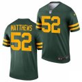 Green Bay Packers Retired Player #52 Clay Matthews Nike 2021 Green Alternate Retro 1950s Throwback Uniforms Jersey