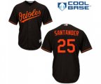 Baltimore Orioles #25 Anthony Santander Replica Black Alternate Cool Base Baseball Jersey