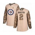 Winnipeg Jets #2 Anthony Bitetto Authentic Camo Veterans Day Practice Hockey Jersey