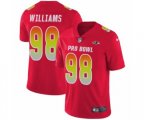Baltimore Ravens #98 Brandon Williams Limited Red AFC 2019 Pro Bowl Football Jersey
