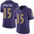 Baltimore Ravens #15 Michael Crabtree Limited Purple Rush Vapor Untouchable NFL Jersey