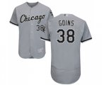 Chicago White Sox #38 Ryan Goins Grey Road Flex Base Authentic Collection Baseball Jersey