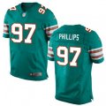 Miami Dolphins #97 Jordan Phillips Elite Aqua Green Alternate NFL Jersey