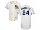 San Diego Padres #24 Rickey Henderson White Flexbase Authentic Collection MLB Jersey