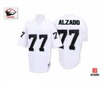 Oakland Raiders #77 Lyle Alzado White Authentic Throwback Football Jersey