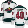 Minnesota Wild #40 Devan Dubnyk Authentic White Away NHL Jersey
