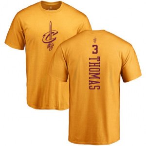 Cleveland Cavaliers #3 George Hill Gold One Color Backer T-Shirt