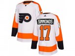 Adidas Philadelphia Flyers #17 Wayne Simmonds White Road Authentic Stitched NHL Jersey