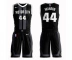 Detroit Pistons #44 Rick Mahorn Swingman Black Basketball Suit Jersey - City Edition