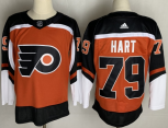 Philadelphia Flyers #79 Carter Hart Orange Home Breakaway Hockey Jersey