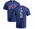 Buffalo Bills #7 Doug Flutie Royal Blue Backer T-Shirt