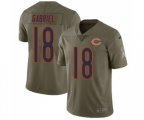 Chicago Bears #18 Taylor Gabriel Limited Olive 2017 Salute to Service Football Jersey