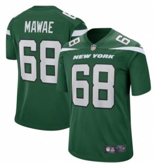 New York Jets Retired Player #68 Kein Mawae Nike Gotham Green Vapor Limited Jersey