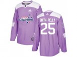 Washington Capitals #25 Devante Smith-Pelly Purple Authentic Fights Cancer Stitched NHL Jersey