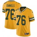Green Bay Packers #76 Mike Daniels Limited Gold Rush Vapor Untouchable NFL Jersey