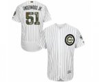 Chicago Cubs Duane Underwood Jr. Authentic White 2016 Memorial Day Fashion Flex Base Baseball Player Jersey