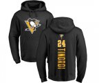 NHL Adidas Pittsburgh Penguins #24 Jarred Tinordi Black Backer Pullover Hoodie