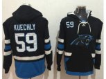 Carolina Panthers #59 Luke Kuechly Black Blue Name & Number Pullover NFL Hoodie