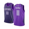 Phoenix Suns #11 Ricky Rubio Swingman Purple Basketball Jersey - City Edition