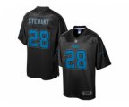 Carolina Panthers #28 Jonathan Stewart Black NFL Pro Line Black Reverse Fashion Game Jersey